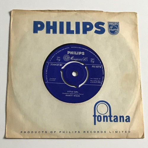 Marty wilde little girl 7 - -, 7"
