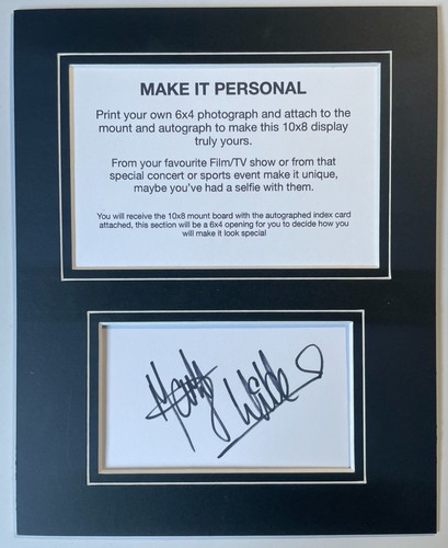 Marty wilde signed autograph - marty,