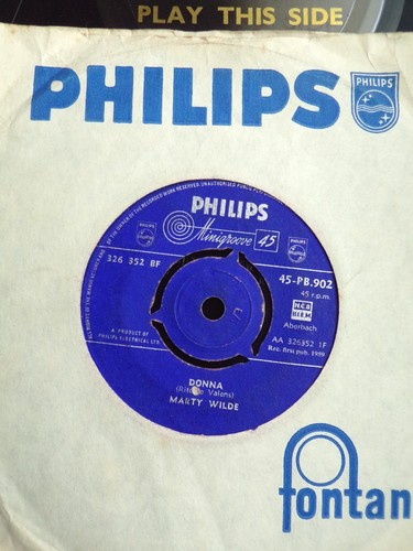 Marty wilde donna vinyl - marty, 7"