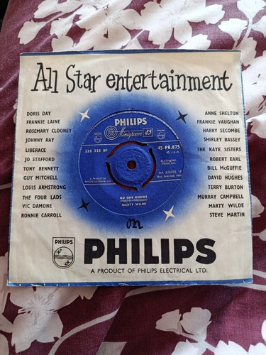 Marty wilde one knows - wilde,