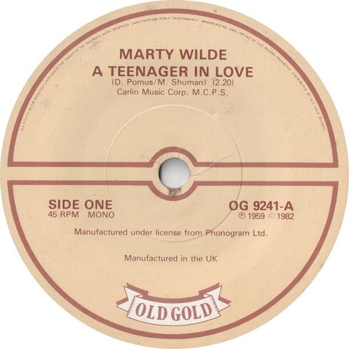 Marty wilde teenager in - marty,