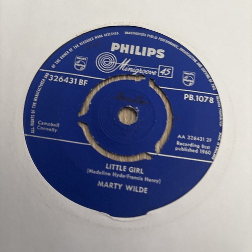 Marty wilde vinyl - marty, 7"