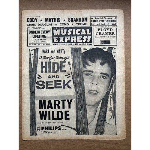 Marty wilde nme magazine june - marty,