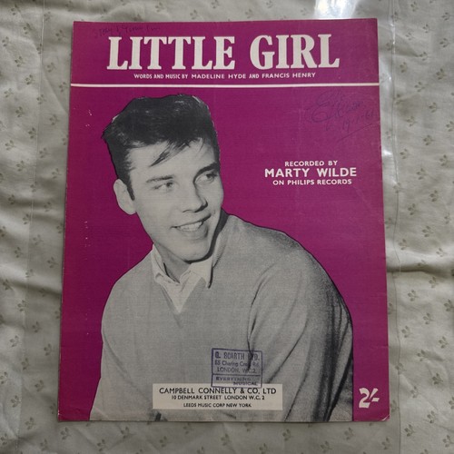 Marty wilde sheet music - marty,