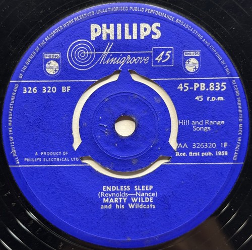 Marty wilde endless sleep - wilde,